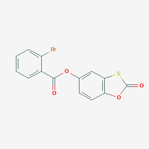 2-Oxo-1,3-benzoxathiol-5-yl 2-bromobenzoate