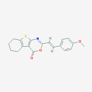 2-[2-(4-methoxyphenyl)vinyl]-5,6,7,8-tetrahydro-4H-[1]benzothieno[2,3-d][1,3]oxazin-4-one