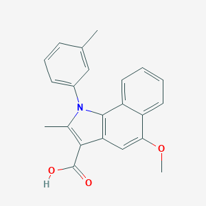 5-methoxy-2-methyl-1-(3-methylphenyl)-1H-benzo[g]indole-3-carboxylic acid