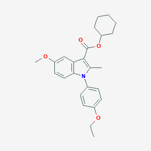 molecular formula C25H29NO4 B376173 cyclohexyl 1-(4-ethoxyphenyl)-5-methoxy-2-methyl-1H-indole-3-carboxylate CAS No. 312584-65-9