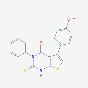 2-Mercapto-5-(4-methoxyphenyl)-3-phenylthieno[2,3-d]pyrimidin-4(3H)-one