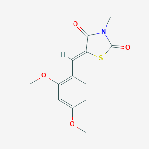 5-(2,4-Dimethoxybenzylidene)-3-methyl-1,3-thiazolidine-2,4-dione