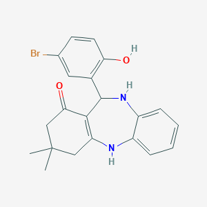 6-(5-bromo-2-hydroxyphenyl)-9,9-dimethyl-6,8,10,11-tetrahydro-5H-benzo[b][1,4]benzodiazepin-7-one