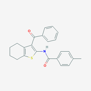 4-methyl-N-[3-(phenylcarbonyl)-4,5,6,7-tetrahydro-1-benzothiophen-2-yl]benzamide