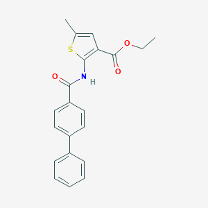 B376196 Ethyl 5-methyl-2-[(4-phenylbenzoyl)amino]thiophene-3-carboxylate CAS No. 380644-16-6