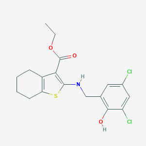 Ethyl 2-[(3,5-dichloro-2-hydroxybenzyl)amino]-4,5,6,7-tetrahydro-1-benzothiophene-3-carboxylate