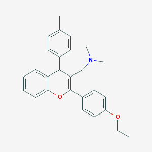 N-{[2-(4-ethoxyphenyl)-4-(4-methylphenyl)-4H-chromen-3-yl]methyl}-N,N-dimethylamine