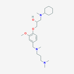 1-[cyclohexyl(methyl)amino]-3-(4-{[[3-(dimethylamino)propyl](methyl)amino]methyl}-2-methoxyphenoxy)-2-propanol