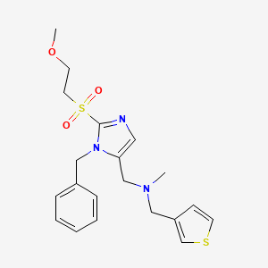 ({1-benzyl-2-[(2-methoxyethyl)sulfonyl]-1H-imidazol-5-yl}methyl)methyl(3-thienylmethyl)amine