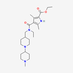 ethyl 4-({ethyl[(1'-methyl-1,4'-bipiperidin-4-yl)methyl]amino}carbonyl)-3,5-dimethyl-1H-pyrrole-2-carboxylate