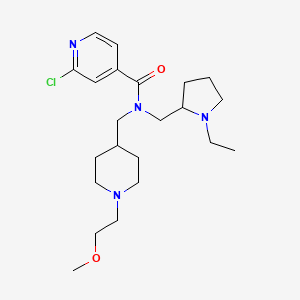 2-chloro-N-[(1-ethyl-2-pyrrolidinyl)methyl]-N-{[1-(2-methoxyethyl)-4-piperidinyl]methyl}isonicotinamide