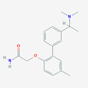 2-({3'-[1-(dimethylamino)ethyl]-5-methylbiphenyl-2-yl}oxy)acetamide