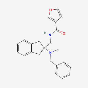 N-({2-[benzyl(methyl)amino]-2,3-dihydro-1H-inden-2-yl}methyl)-3-furamide