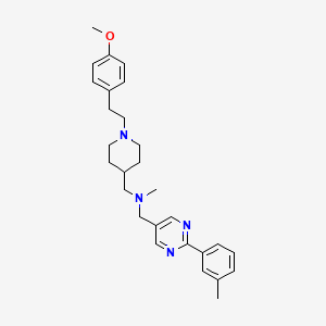 ({1-[2-(4-methoxyphenyl)ethyl]-4-piperidinyl}methyl)methyl{[2-(3-methylphenyl)-5-pyrimidinyl]methyl}amine