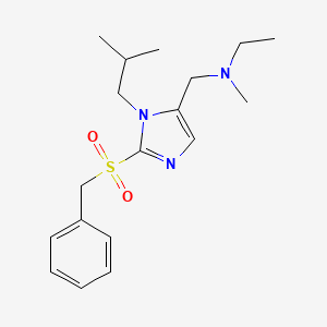 N-{[2-(benzylsulfonyl)-1-isobutyl-1H-imidazol-5-yl]methyl}-N-methylethanamine