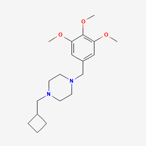 1-(cyclobutylmethyl)-4-(3,4,5-trimethoxybenzyl)piperazine trifluoroacetate