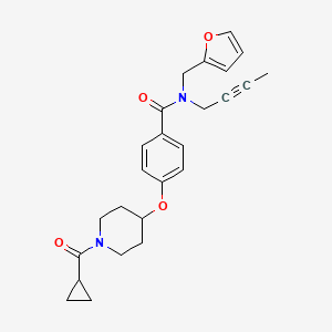 N-2-butyn-1-yl-4-{[1-(cyclopropylcarbonyl)-4-piperidinyl]oxy}-N-(2-furylmethyl)benzamide