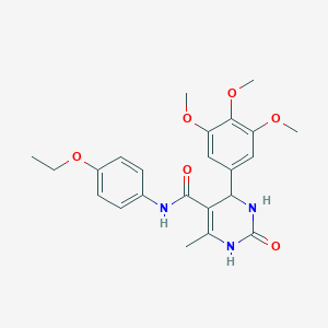 molecular formula C23H27N3O6 B376239 N-(4-ethoxyphenyl)-6-methyl-2-oxo-4-(3,4,5-trimethoxyphenyl)-3,4-dihydro-1H-pyrimidine-5-carboxamide CAS No. 333767-23-0