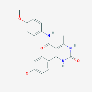 molecular formula C20H21N3O4 B376252 N,4-bis(4-methoxyphenyl)-6-methyl-2-oxo-3,4-dihydro-1H-pyrimidine-5-carboxamide CAS No. 333767-82-1