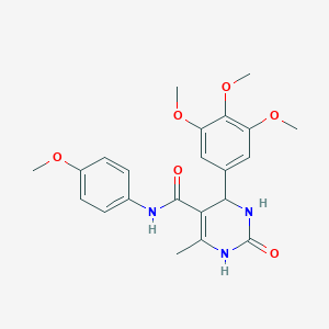 molecular formula C22H25N3O6 B376253 N-(4-methoxyphenyl)-6-methyl-2-oxo-4-(3,4,5-trimethoxyphenyl)-3,4-dihydro-1H-pyrimidine-5-carboxamide CAS No. 333767-77-4