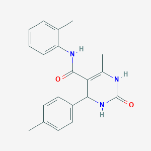 6-methyl-2-oxo-N-(o-tolyl)-4-(p-tolyl)-1,2,3,4-tetrahydropyrimidine-5-carboxamide