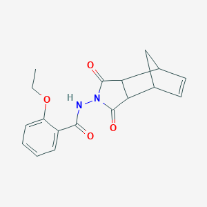 molecular formula C18H18N2O4 B376270 N-(3,5-dioxo-4-azatricyclo[5.2.1.0~2,6~]dec-8-en-4-yl)-2-ethoxybenzamide 