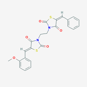 3-[2-(5-Benzylidene-2,4-dioxo-1,3-thiazolidin-3-yl)ethyl]-5-(2-methoxybenzylidene)-1,3-thiazolidine-2,4-dione