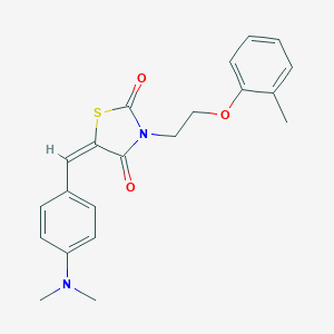 5-[4-(Dimethylamino)benzylidene]-3-[2-(2-methylphenoxy)ethyl]-1,3-thiazolidine-2,4-dione