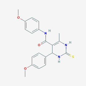 N,4-bis(4-methoxyphenyl)-6-methyl-2-thioxo-1,2,3,4-tetrahydro-5-pyrimidinecarboxamide