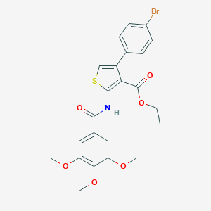 Ethyl 4-(4-bromophenyl)-2-[(3,4,5-trimethoxybenzoyl)amino]-3-thiophenecarboxylate