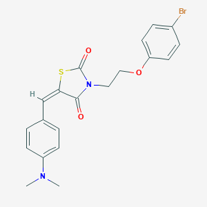 3-[2-(4-Bromophenoxy)ethyl]-5-[4-(dimethylamino)benzylidene]-1,3-thiazolidine-2,4-dione