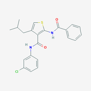 2-(benzoylamino)-N-(3-chlorophenyl)-4-isobutyl-3-thiophenecarboxamide