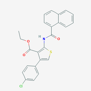 Ethyl 4-(4-chlorophenyl)-2-(1-naphthoylamino)-3-thiophenecarboxylate