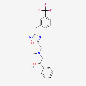 2-[methyl({3-[3-(trifluoromethyl)benzyl]-1,2,4-oxadiazol-5-yl}methyl)amino]-1-phenylethanol