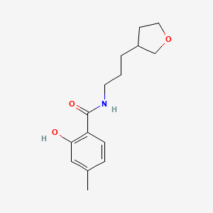 2-hydroxy-4-methyl-N-[3-(tetrahydro-3-furanyl)propyl]benzamide