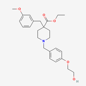 ethyl 1-[4-(2-hydroxyethoxy)benzyl]-4-(3-methoxybenzyl)-4-piperidinecarboxylate