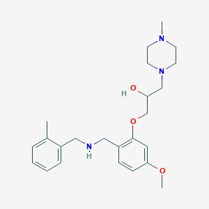 1-(5-methoxy-2-{[(2-methylbenzyl)amino]methyl}phenoxy)-3-(4-methyl-1-piperazinyl)-2-propanol