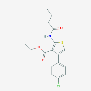 Ethyl 2-(butanoylamino)-4-(4-chlorophenyl)thiophene-3-carboxylate