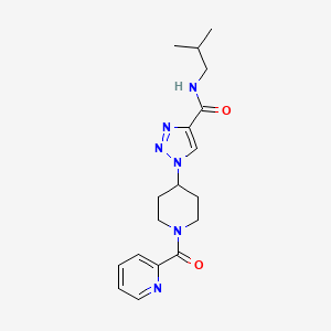 N-isobutyl-1-[1-(pyridin-2-ylcarbonyl)piperidin-4-yl]-1H-1,2,3-triazole-4-carboxamide