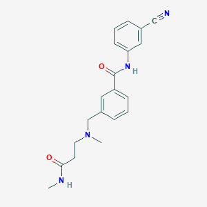 N-(3-cyanophenyl)-3-({methyl[3-(methylamino)-3-oxopropyl]amino}methyl)benzamide