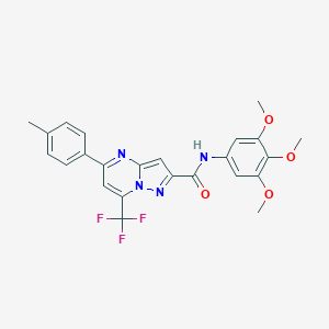 5-(4-methylphenyl)-7-(trifluoromethyl)-N-(3,4,5-trimethoxyphenyl)pyrazolo[1,5-a]pyrimidine-2-carboxamide