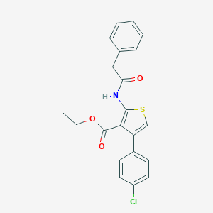 Ethyl 4-(4-chlorophenyl)-2-[(phenylacetyl)amino]-3-thiophenecarboxylate