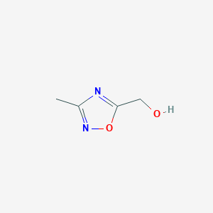 molecular formula C4H6N2O2 B037636 (3-Methyl-1,2,4-oxadiazol-5-yl)methanol CAS No. 112960-56-2
