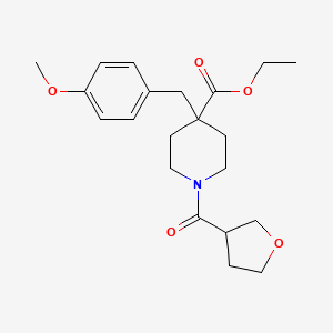 ethyl 4-(4-methoxybenzyl)-1-(tetrahydro-3-furanylcarbonyl)-4-piperidinecarboxylate