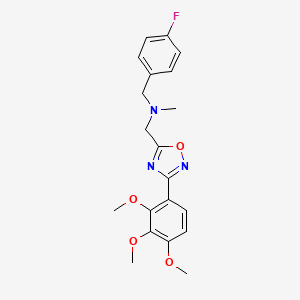 (4-fluorobenzyl)methyl{[3-(2,3,4-trimethoxyphenyl)-1,2,4-oxadiazol-5-yl]methyl}amine