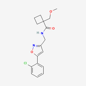 N-{[5-(2-chlorophenyl)isoxazol-3-yl]methyl}-1-(methoxymethyl)cyclobutanecarboxamide