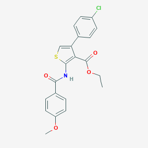 Ethyl 4-(4-chlorophenyl)-2-[(4-methoxybenzoyl)amino]-3-thiophenecarboxylate