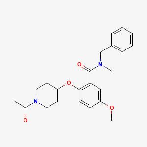 2-[(1-acetyl-4-piperidinyl)oxy]-N-benzyl-5-methoxy-N-methylbenzamide