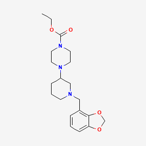 ethyl 4-[1-(1,3-benzodioxol-4-ylmethyl)-3-piperidinyl]-1-piperazinecarboxylate