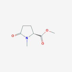 molecular formula C7H11NO3 B037637 (R)-Methyl 1-methyl-5-oxopyrrolidine-2-carboxylate CAS No. 122742-14-7